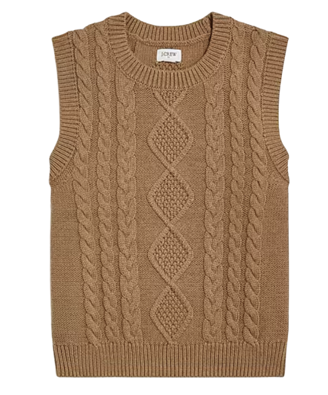 Cable Knit Sweater Vest